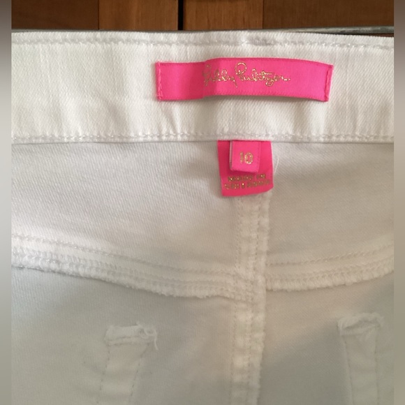 Lilly Pulitzer 29” South Ocean High Rise Skinny Pant, Size 10 - Picture 4 of 6